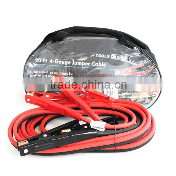 Heavy-Duty Auto Jumper Cables - 20Ft Length - Heavy 4-Gauge Wire With Storage Bag photo-3