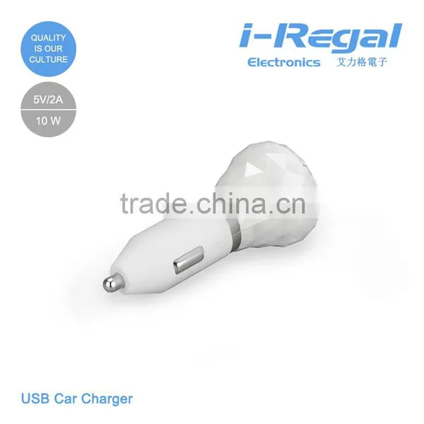 High Quality Auto Universal Dual USB Car Charger For IPad for IPhone for Mobile Phone 5V 2.1A Short Circuit Charger photo-2