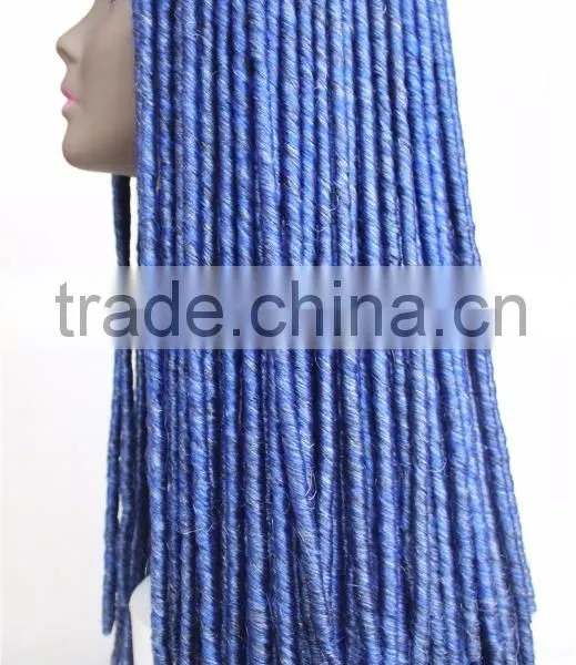 Perruque Tresse Africaine, Cheap Micro Braided Synthetic Lace Front Dread Lock African American Braided Wig for Balck Women photo-3