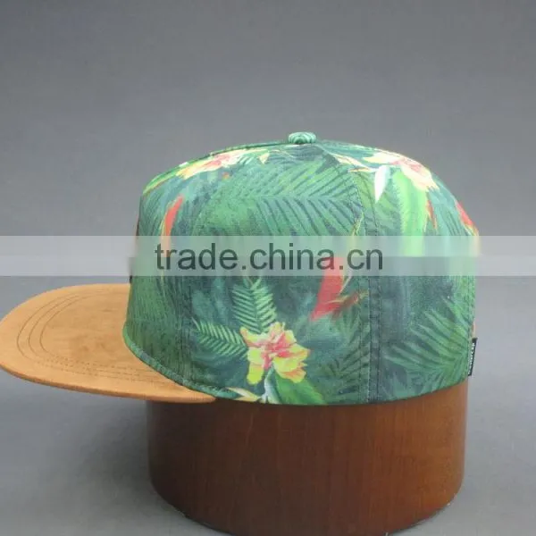 Custom Heat Transfer Parttern in 5-panel Snapback Cap photo-3