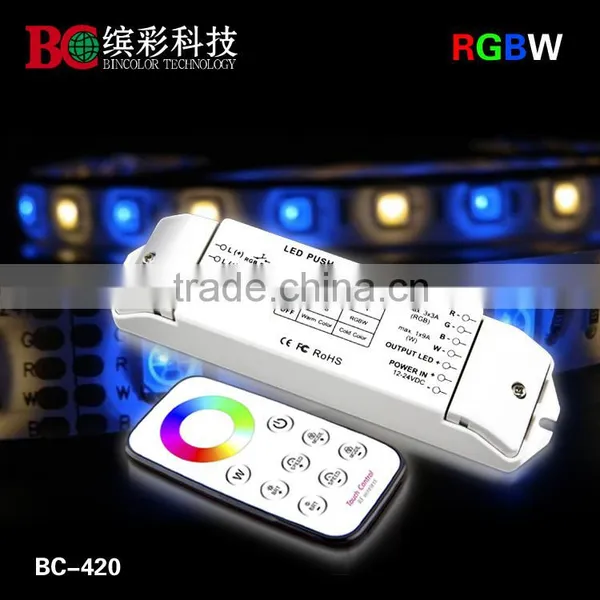 4 Channels Rgbw Strip Led RGBW Controller Wireless 5-24V With Push Dimming photo-3