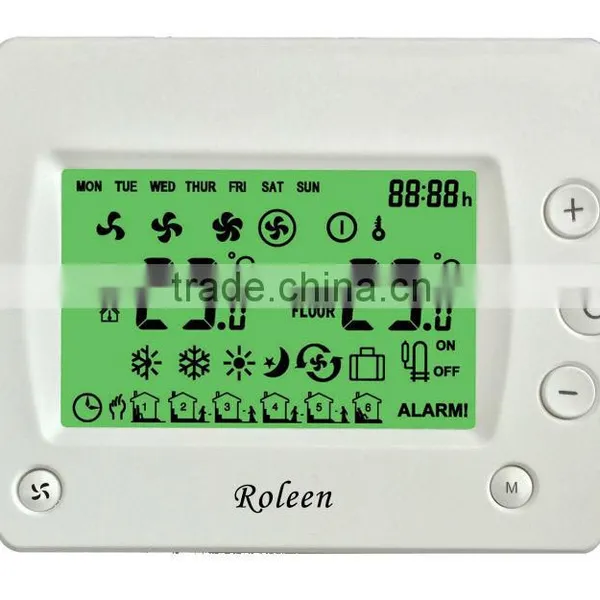 RL305 Series Wall-mount Big LCD Room FCU Thermostat photo-3