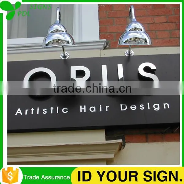 PDL Front Built Up Stainless Steel Store Name Signs photo-2
