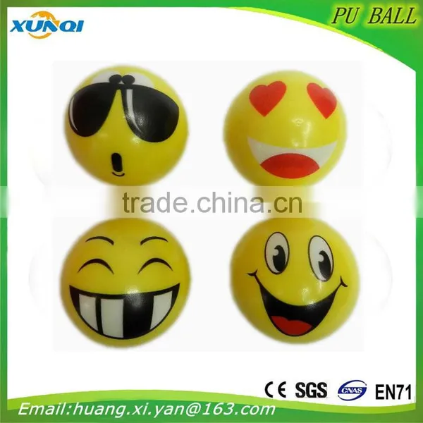 Face One Side Children Toy Balls Soft Anti Stress Ball,PU Foam Ball