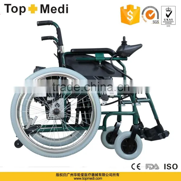 TopMedi Folding Aluminum Handicapped Power Electric Wheelchair Prices for Disabled People(electric Wheelchair for Handicapped) photo-3