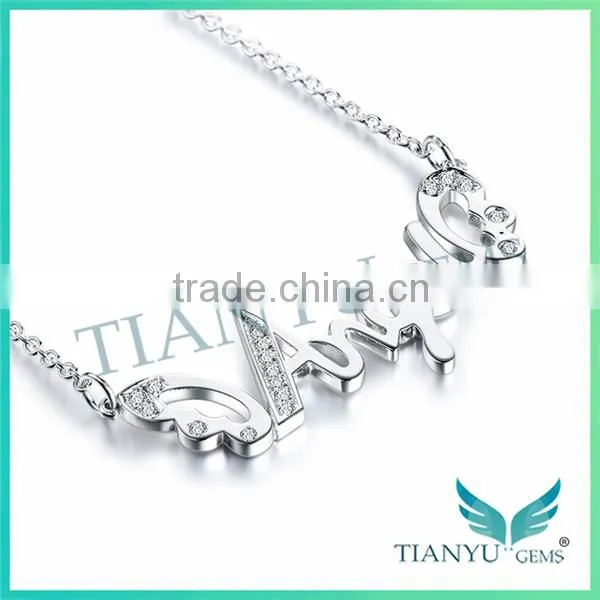 Wholesale 925 Sterling Sliver Pendants Charms 8 Hearts & Arrows Moissanite Pendants Necklace photo-2
