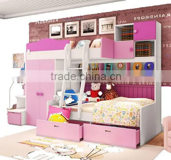 Multi-function Bunk Bed With Wardrobe and Storage photo-2