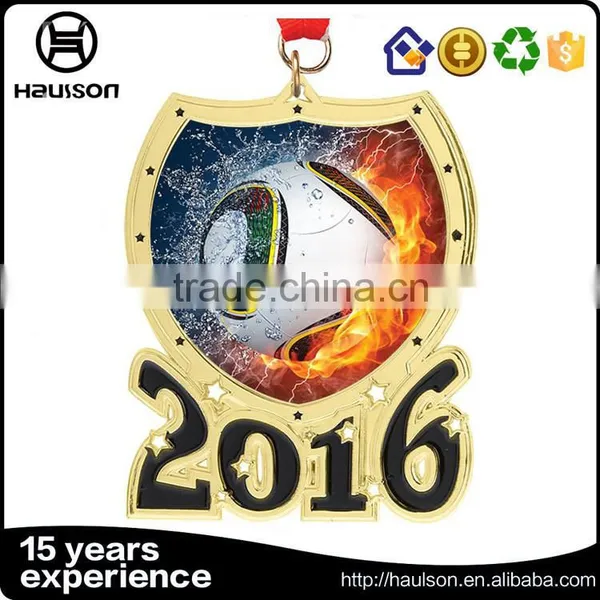 High Quality Wholesale Custom Medals Five Stars Red Glitter Insert Diecast Zinc Alloy Imitation Gold Plating Cheer Sports Medal photo-5