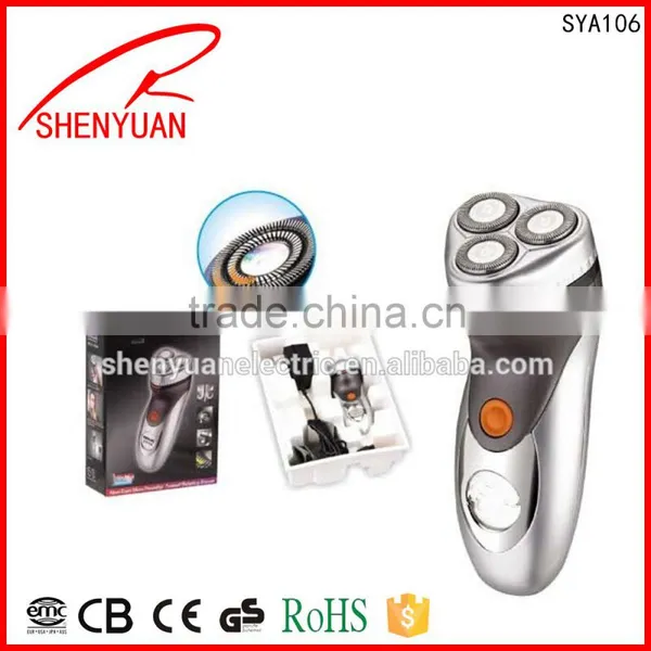 New Rechargeable Man Shaver Triple Electric Shaving Razors Electronic Men Face Care 3D Floating Blade With CE ROHS photo-2