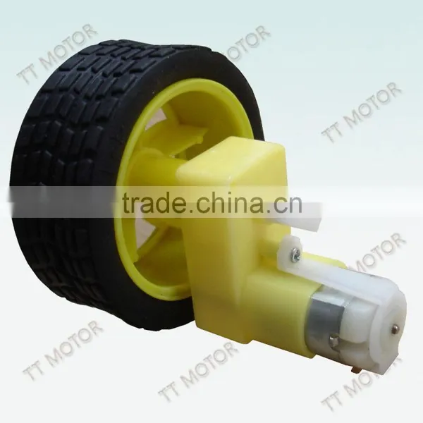 Low Speed 3v 6v dc Electric Car Wheel Motor