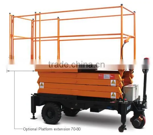 Self Propelle Aluminum 6m - 16m Scissor Mobile Aerial Work Platform photo-3