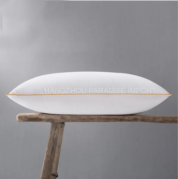 Five Star Pillow Double Stitch With Yellow Self-piping for Hot Sale