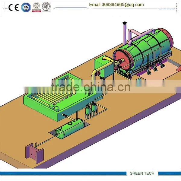 Environmental Protection Waste Tyre Pyrolysis Equipment to Make Fuel Oil photo-3