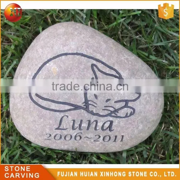 Wholesale Souvenir Carve Word Decoration Granite Cobble photo-4