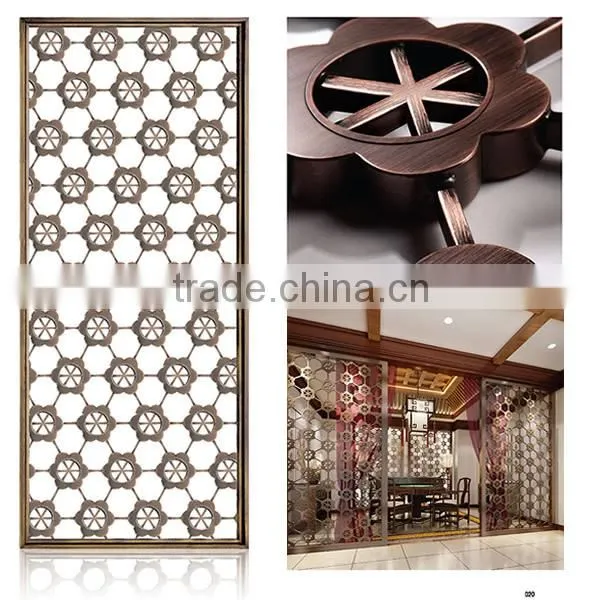 Metal Folding Room Divider Screen For Interior Decoration photo-2