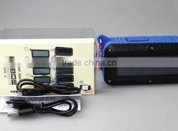 Factory Direct Outdoor Hook Style Waterproof Solar Recharheable Wireless Bluetooth Speaker photo-5