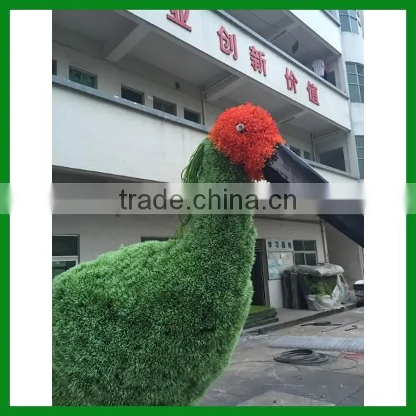 Artificial Bird Green Sculpture photo-3