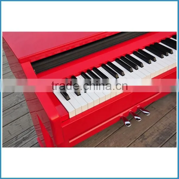 Glossy red color pure piano tone 88 key hammer action keyboard electric piano