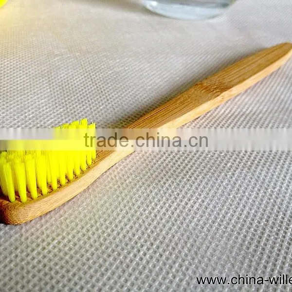 Color Bristle Bamboo Handle Toothbrush photo-4