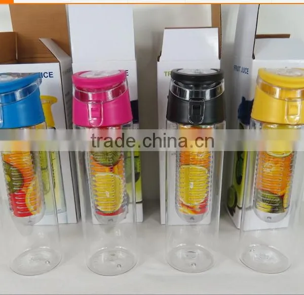 700mLCapacity Sports Healthy Fruit Juice Infuser Infusing Water Bottle Flip Lid photo-6