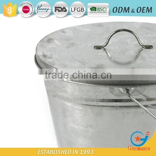 Galvanized Garbage Box Metal Outdoor Trash Cans photo-5