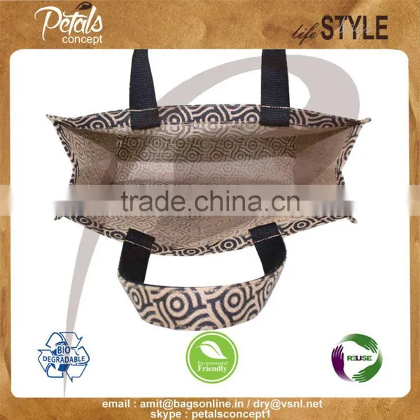 2017 Fancy Jute Tote Bag for Men photo-5