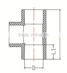 HIGH QUANLITY EQUAL TEE OF PVC GB STANDARD PIPES & FITTINGS FOR WATER SUPPLY photo-2