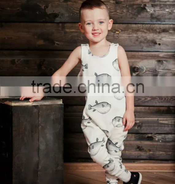 Spring New Arrive Baby Boys Cactus Printed Soft Cotton Romper photo-4