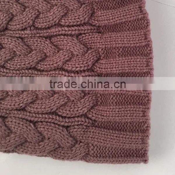 Myfur Light Purple Real Large Raccoon Fur Pom Poms Knit Hat Wholesale photo-5