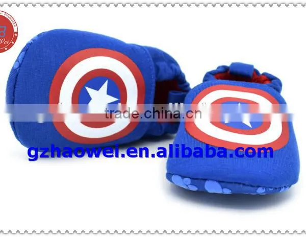 Super Captain Printed Summer Cotton Baby Boys Shoes photo-3