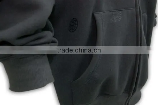 Hot Sell Good Quality Wholesale Unique Design Black Bulk Zip Baggy Hoodies photo-5