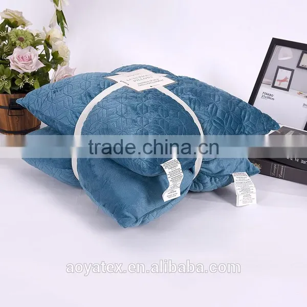 Customized Quilt Design Decorative Pillow, Solid Micromink Pillow Set, Pillow Set Made in China photo-6