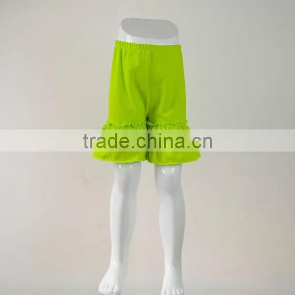 Custom Children's Clothing Baby Girls Shorts Persnickety Kids Super Soft Cotton Lavender Double Ruffle Shorts for Summer
