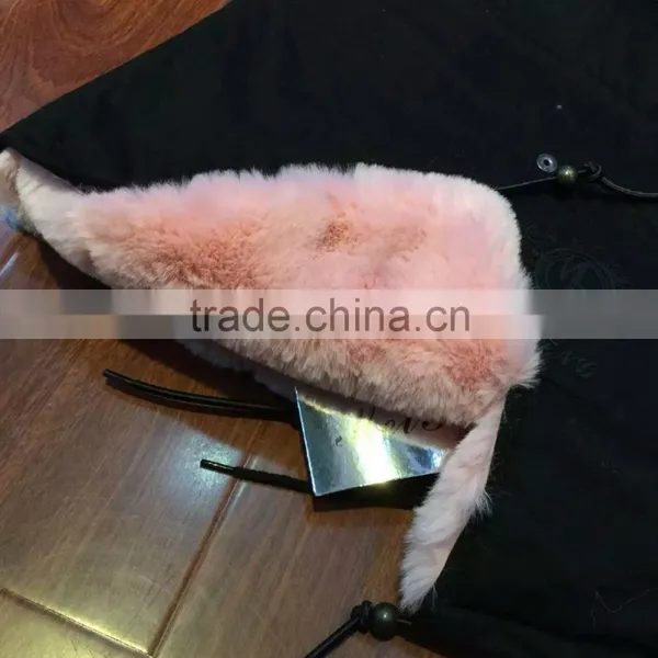 Wholesale Black Vest Fur Parka,Short Pink Fur Lined With Real Raccoon Dog Hood photo-3