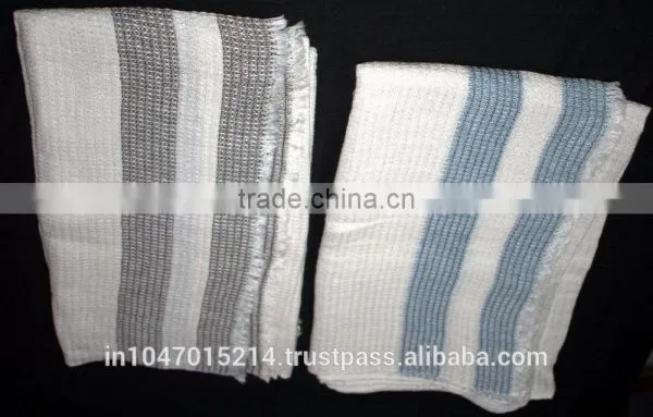 Organic Flax Linen Waffle Bath Towel -- Hand Woven photo-6