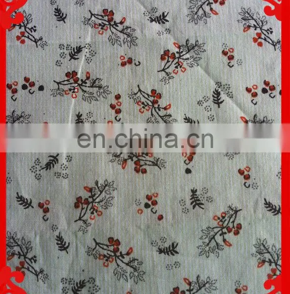 2014-2015 Latest Italy Design Pattern Small Flower Prnted Waxed Cotton Fabric photo-4