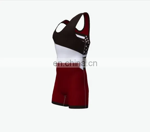 New Freestyle Men's Sublimation Wresting Suit photo-2