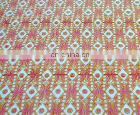 Cotton Hand Block Printed Floral Pure Sanganeri Jaipuri Fabric Textile / Fabric / 100% Cotton Fabric