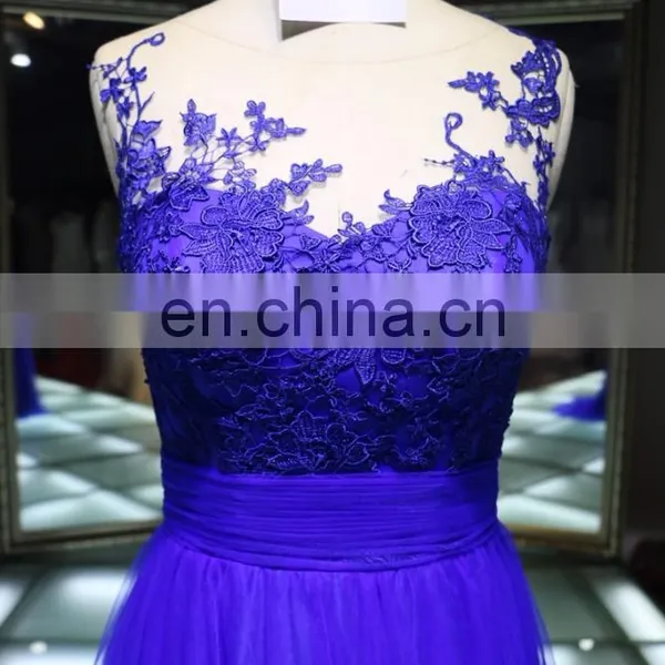 China Supplier Night Ball Gown Evening Dress With Embroidered Breast Flower photo-6