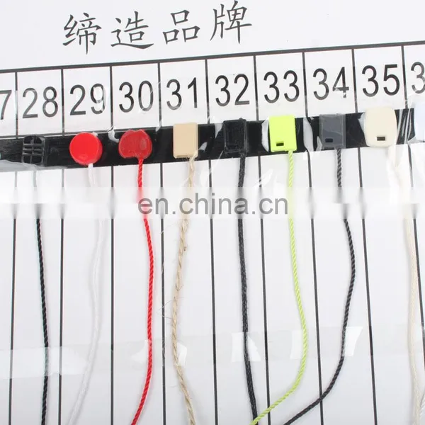 Factory Made Special Shaped Black Plastic Seal Tag for Clothing photo-4