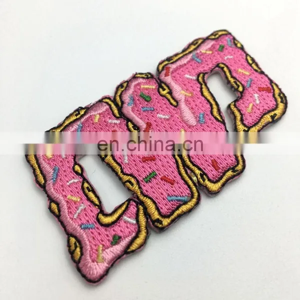 Factory Price Custom Polyester Sequin Embroidered Woven Patch for Hat ,clothings or Gift photo-5
