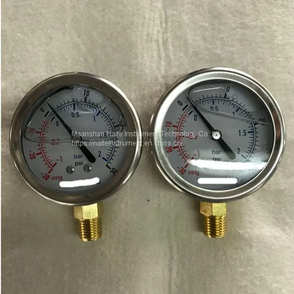 63mm Stainless Steel Compound Pressure Gauge photo-2