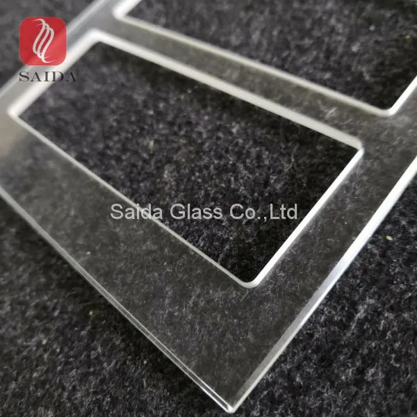 Custom 3-5MM Tempered Glass Polished Beveled Edges for Switch Socket Glass Bezel photo-2