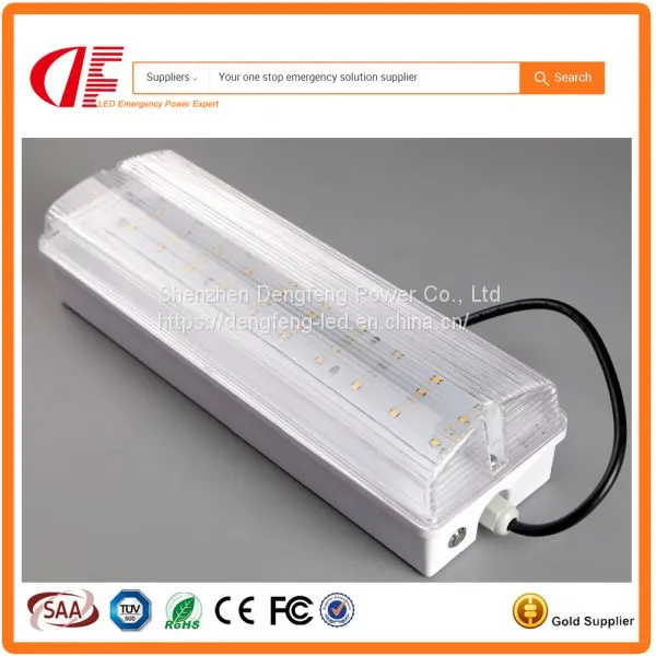 8W LED Emergency Maintained Surface Mounted IP65 Bulkhead With SAA TUV UL Certificates