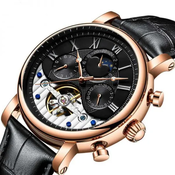 Week Calendar 24 Hours Tourbillion Automatic Watch Men 2019 photo-4