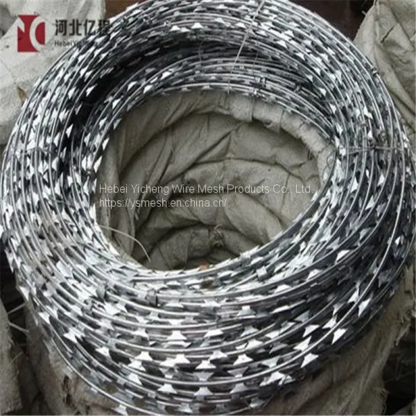 BTO&CBT Anti-rust Galvanized Concertina Razor Wire/Razor Barbed Wire/Razor Wire photo-4