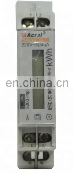 Low Voltage Modbus Protocol Single Phase Din Rail Energy Meter LCD Display Solar Charger Controller photo-2