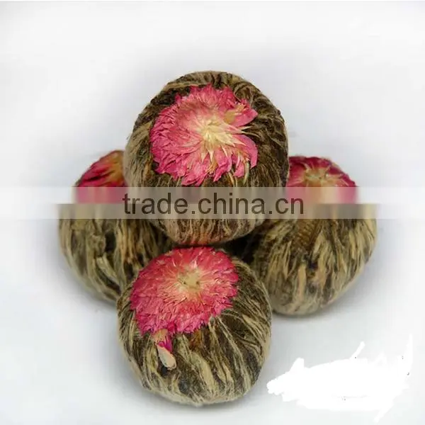 Artistic Flower Blooming Tea the Double Dragon Sprouting a Pearl photo-5