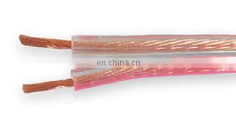 New Product Cca and Copper Pvc Transparent Speaker Cable Wire photo-7