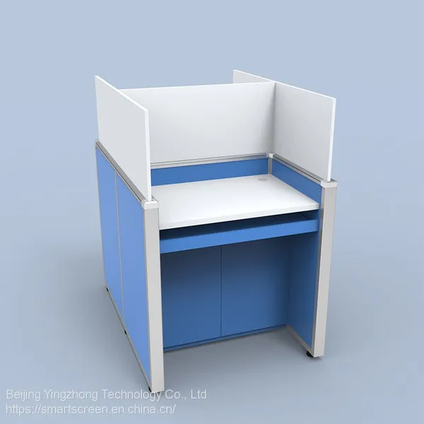 Dividers For Test Center Desk Sound Absorbing Language Lab Table Study Carrel Height Adjustable Library Cubicle For Office photo-2